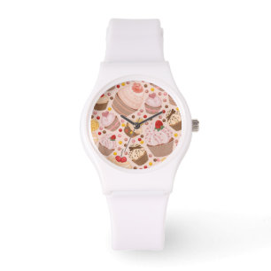 Montre Motif des petits gâteaux de célébration