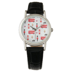 Montre Motif des symboles anglais