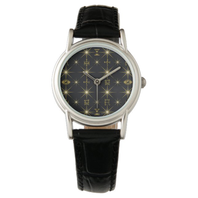 Montre Motif des symboles magiques (devant)