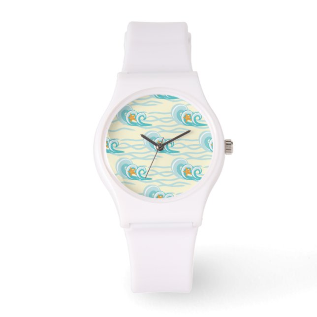 Montre Motif des vagues douces (Recto)