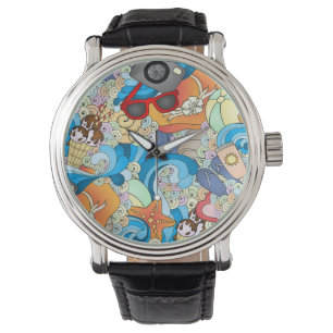 Montre Motif d'été