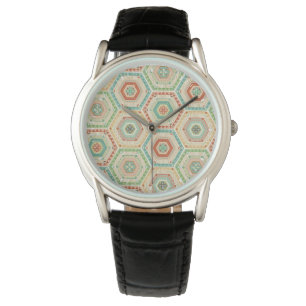 Montre Motif d'hexagone de sud-ouest d'étape   de Geo de