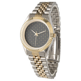 Montre Motif Diamant Or vintage Designer
