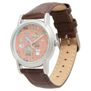 Montre Motif d'icônes colorées AMIS™