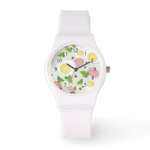 Montre Motif d'oeufs et de saucisse