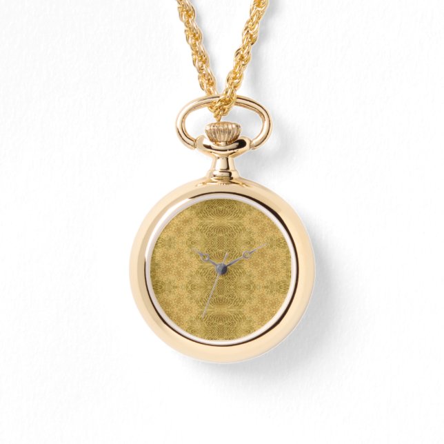 Montre Motif d'or, art géométrique classique wrap bracele (Recto)