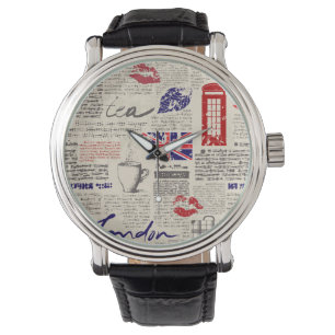 Montre Motif du journal londonien