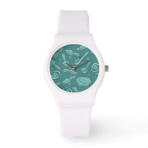 Montre Motif d'ustensiles de cuisine