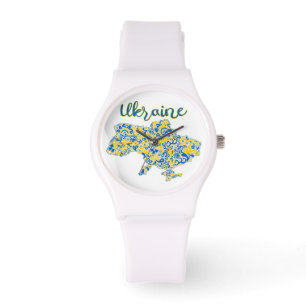 Montre Motif folklorique et typographie ukrainienne