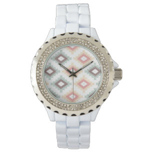 Montre Motif géométrique de style aztèque