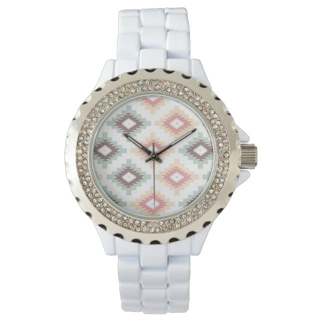 Montre Motif géométrique de style aztèque (devant)