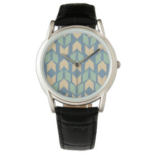 Montre Motif géométrique extérieur de flèche d'étape