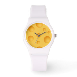Montre Motif jaune de fromage