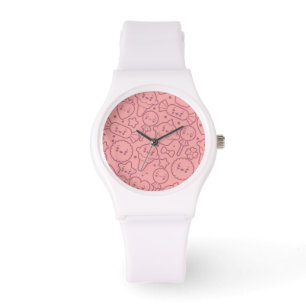 Montre Motif Kawaii avec gâteaux mignons