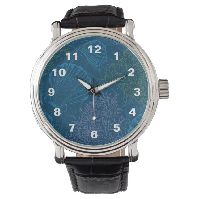 Montre Motif maritime vintage (devant)