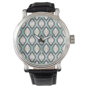 Montre Motif marocain de turquoise