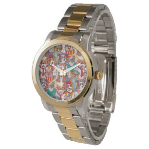 Montre Motif mignon de mode de chiot