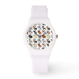 Montre Motif mignon de race de chien de jouet