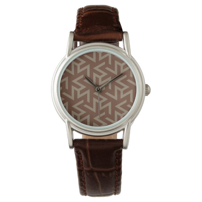 Montre Motif moderne rétro Abstrait du milieu du siècle e (devant)