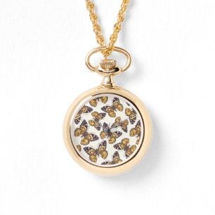 Montre Motif papillon de femme peinte