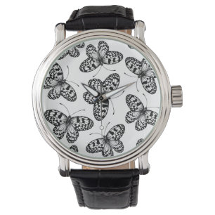 Montre Motif papillon en papier