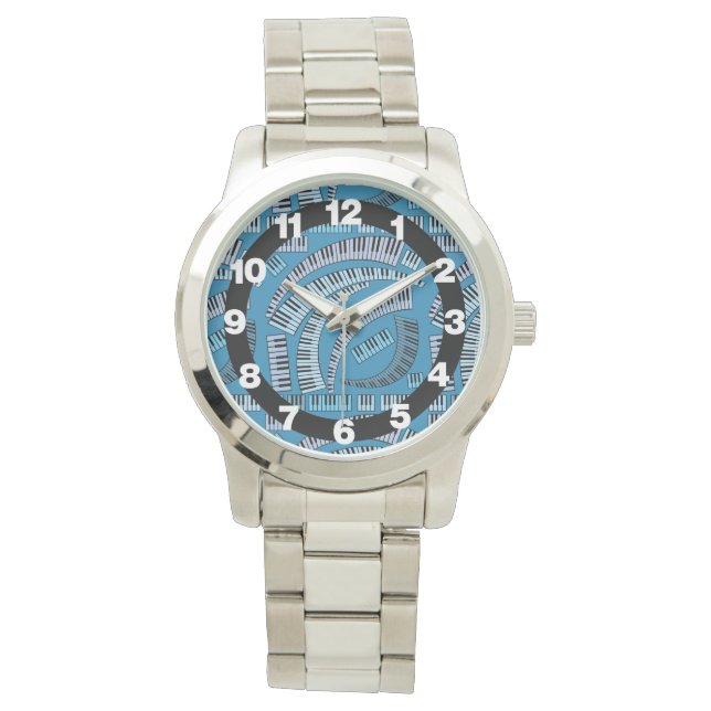 Montre Motif Piano Keys (devant)