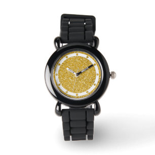 Montre Motif PURE GOLD Splatter + votre image