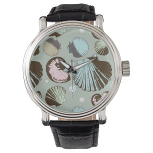 Montre Motif Retro Seashell
