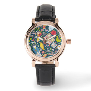 Montre Motif sans couture japonais