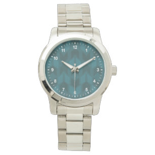 Montre Motif turquoise de Geo d'obscurité extérieure