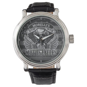 Montre Motocyclette crâne américaine personnalisée