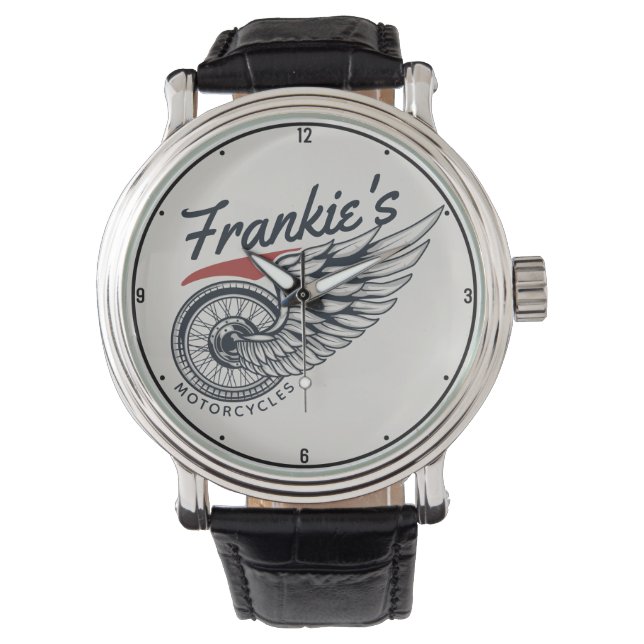 Montre Motos personnalisées Flying Tire Biker Shop (devant)