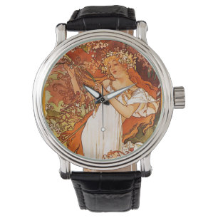 Montre Mucha Art Nouveau Wrist Watch