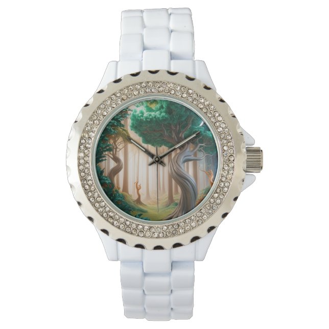 Montre Mystic Forest Dance - Artistic eWatch for Women (devant)