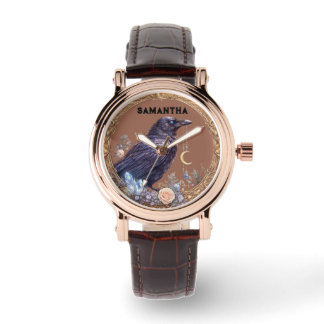 Montre Mystical Raven Unisex Custom Name