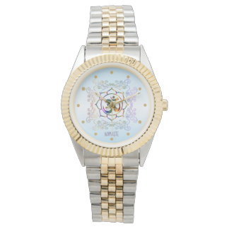 Montre Namaste Aum (Om) Lotus Prismatic Ornamental Watch