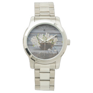Montre Nature morte de fleurs de pommier – Impression d'a