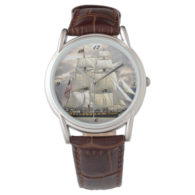 Montre nautique des voiles de navire (devant)