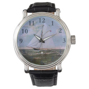 Montre Navire de voile antique sloop yacht voilier océan