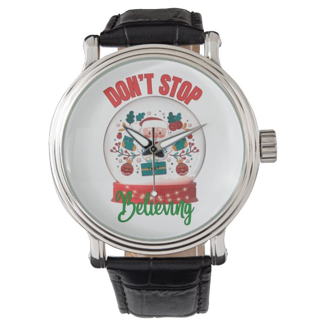 Montre Ne cessez pas de croire Père Noël Joyeux Noël (devant)