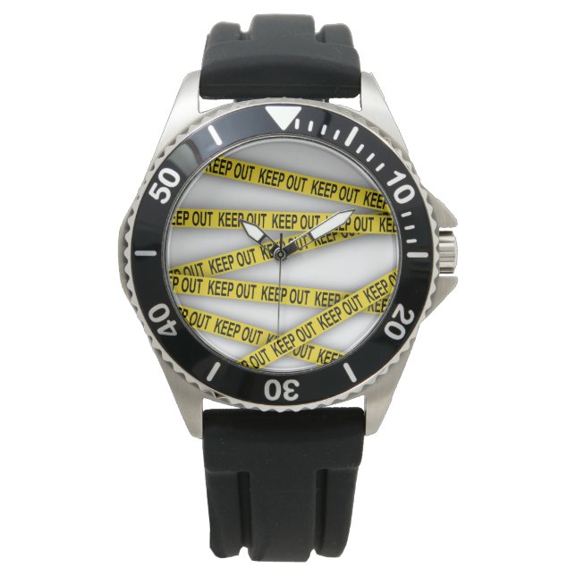 Montre Ne pas rester à l'écart ne pas traverser la bande  (devant)