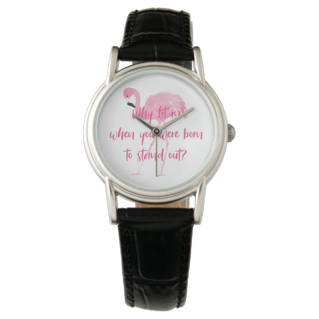 Montre Né pour le Flamant rose Stand Out (devant)