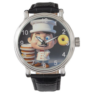 Montre Ne Touchez Pas Mes Donuts, Wrist Watch