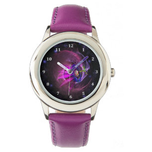 Montre Nebula Design en Lavande, Violet & Rose