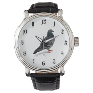 Montre Neige et pigeon