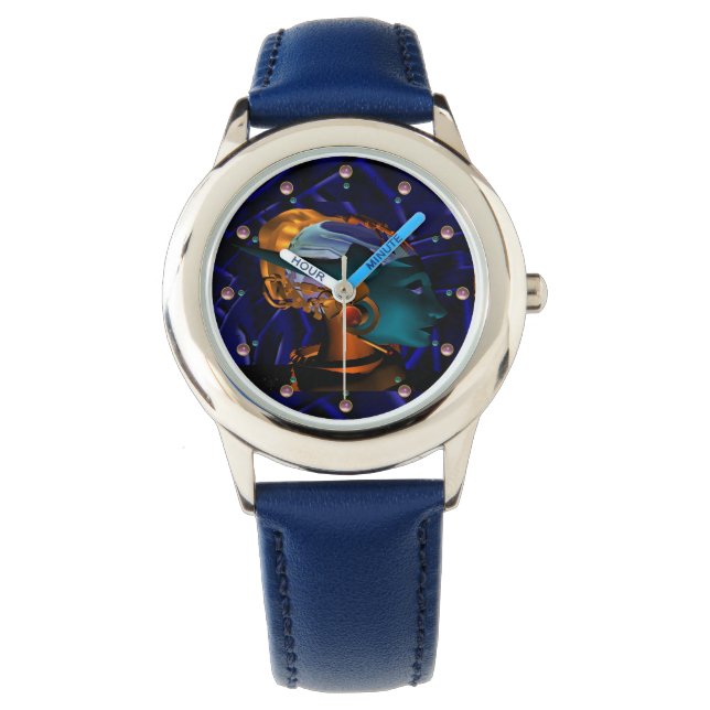 Montre NEMES /HYPER ANDROID, Blue Science Fiction Sci-Fi (devant)