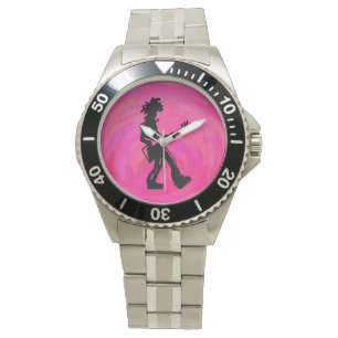 Montre New York Boogie Nights Guitare Hot Pink
