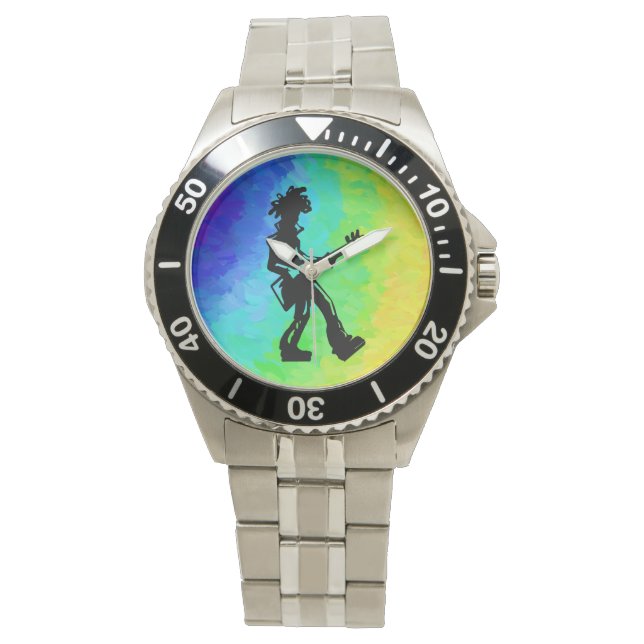 Montre New York Boogie Nights Guitare Rainbow (devant)