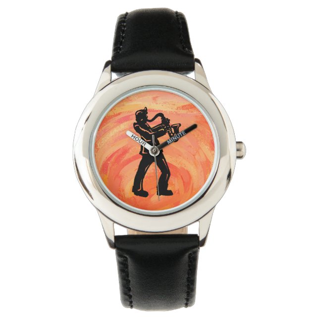Montre New York Boogie Nights Saxophone Orange (devant)