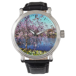 Montre Newark NJ - Branch Brook Park au printemps